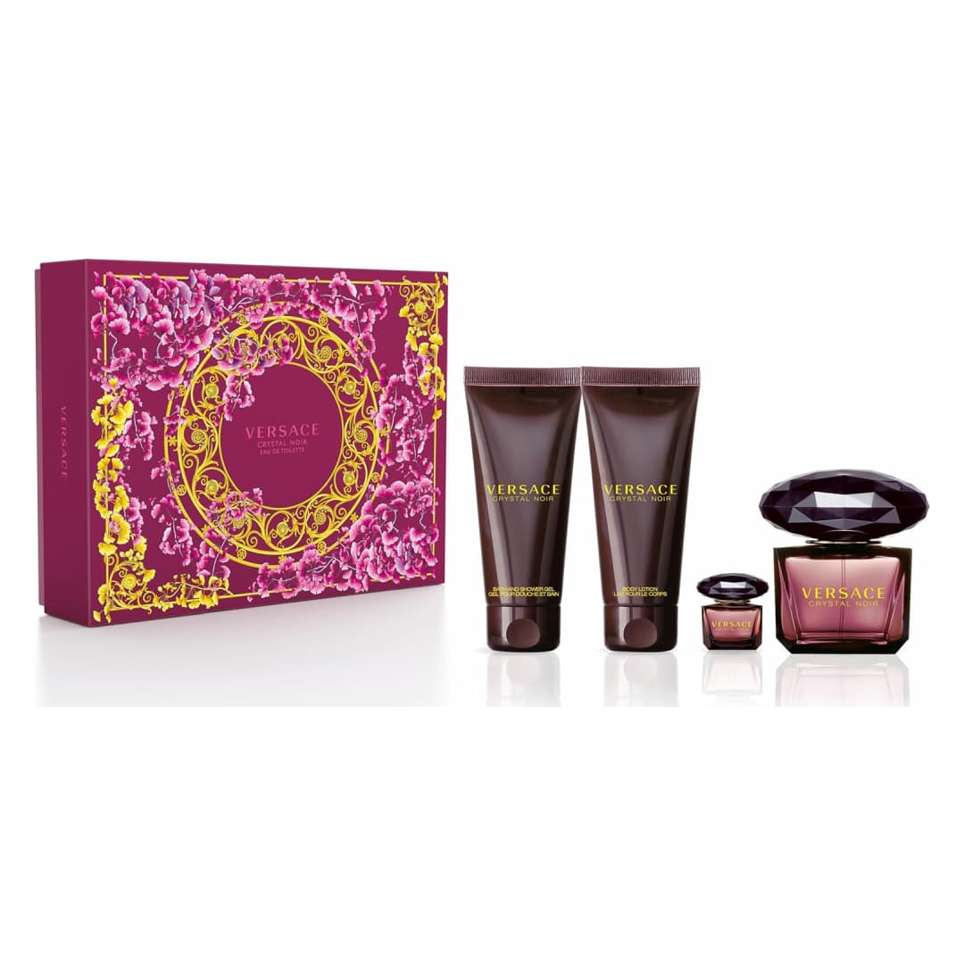 VERSACE VERSACE CRYSTAL NOIR-4PCSET-W (EDT90+100ML BODY LOTION+100ML