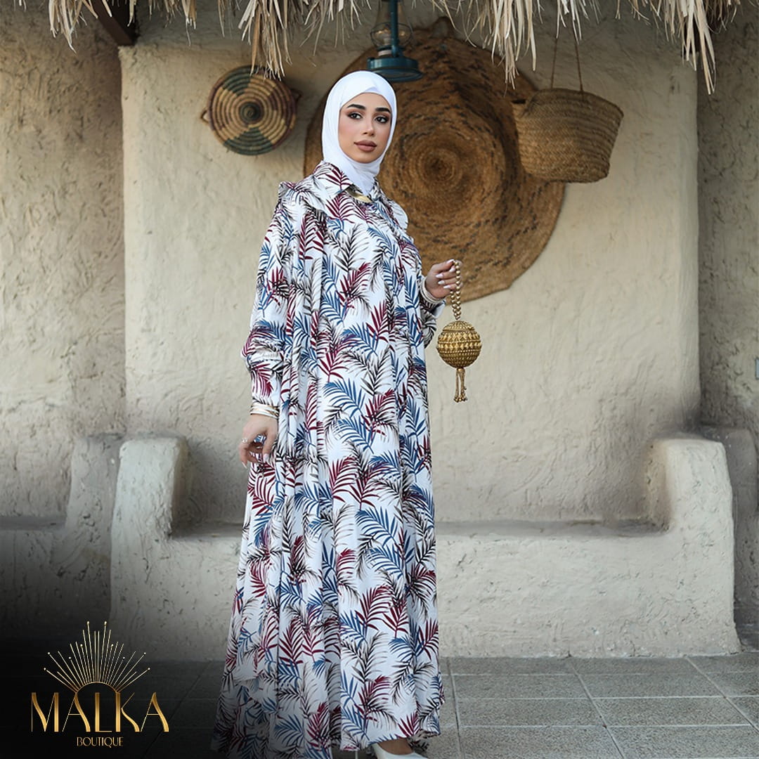 MALKA Indian cotton dress - white