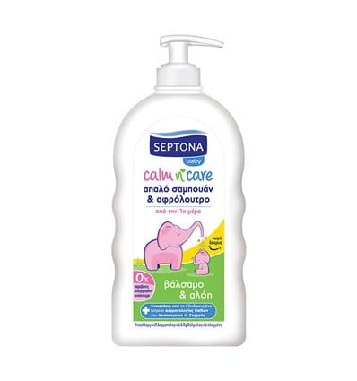 سيبتونا Septona Baby Calm N’ Care – شامبو وحمام مع عشبة العرن المثقوب والصبار